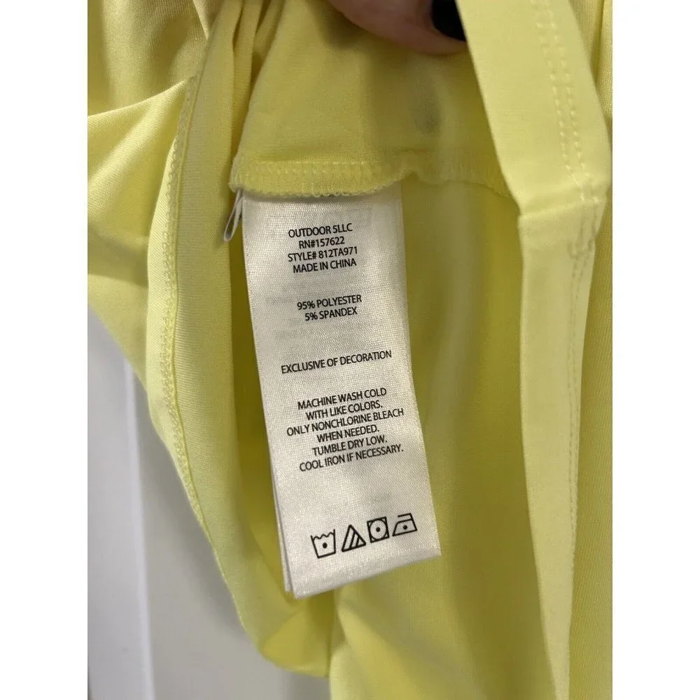 Eddie Bauer Girls Trail Twist Tank Top Yellow Medium NWT
